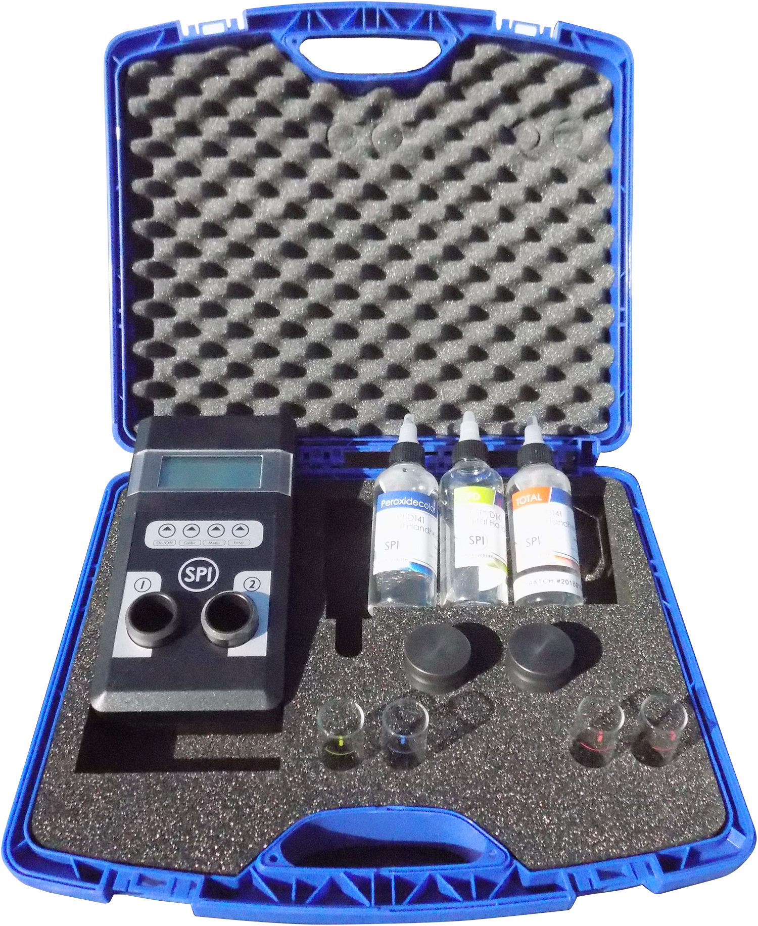 "SPI - On The Go" by SanEcoTec also called SPI - Handheld. Water Quality Testing Kit